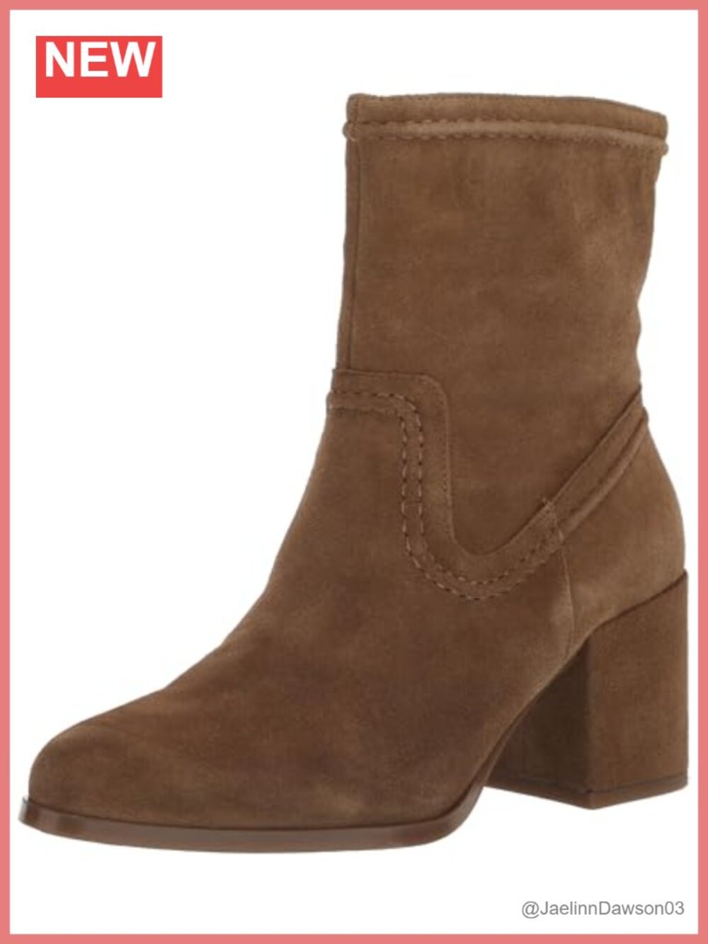 Vince Camuto Pailey Block Heel Mid-Calf Boots Suede Pull-On